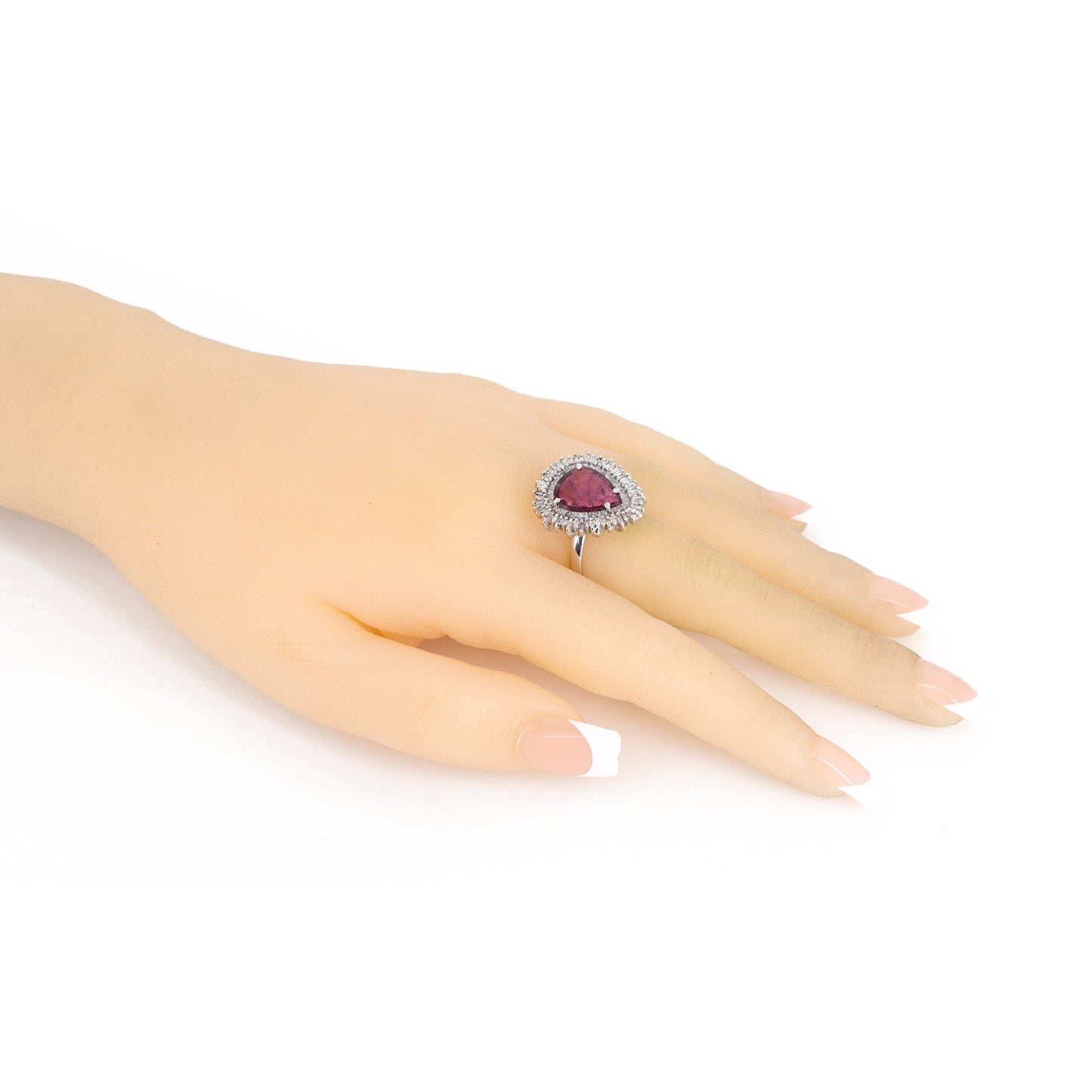 Rubellite Ring Silver