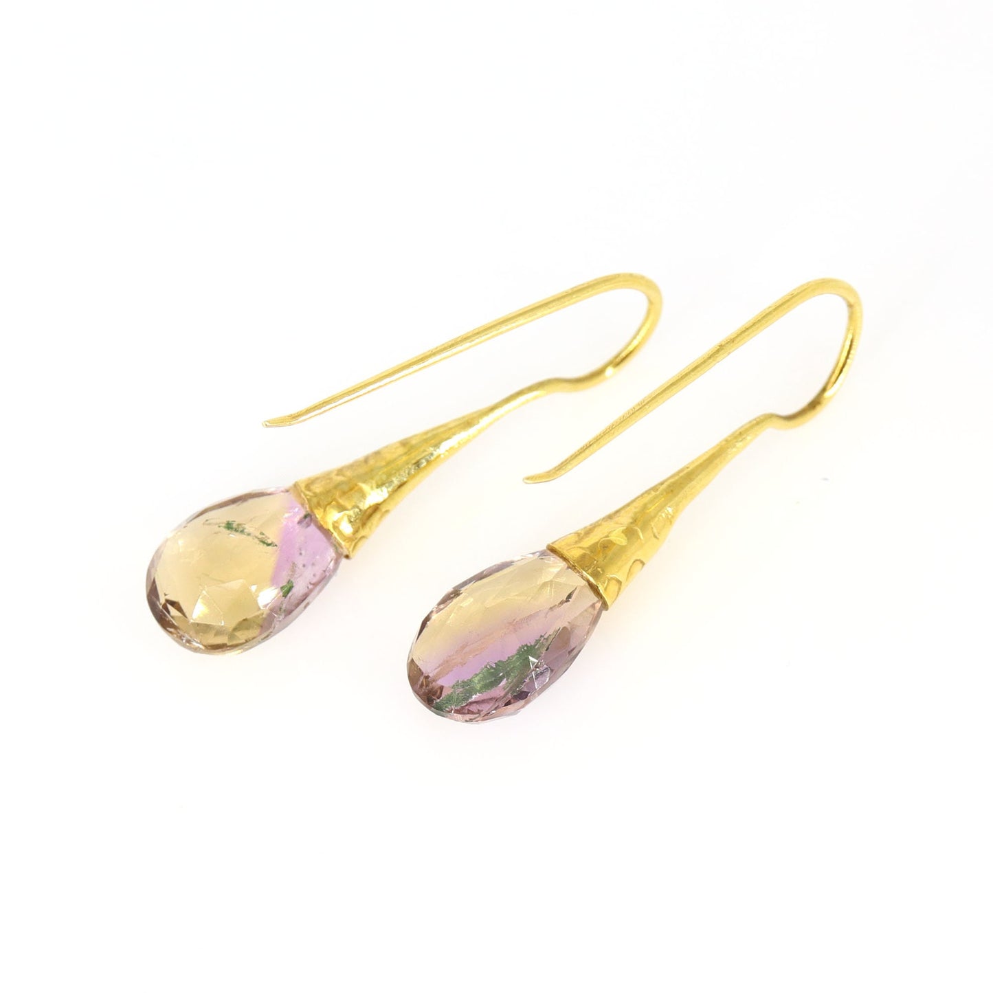 Yellow Ametrine Earring 18K Gold