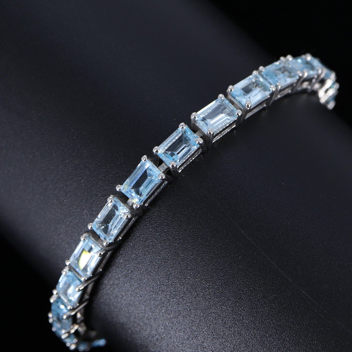 Blue Topaz Bracelet Silver