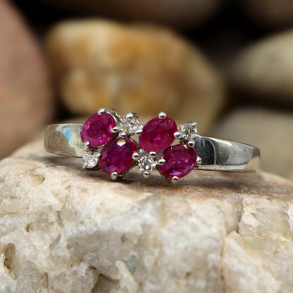 Ruby Ring Silver