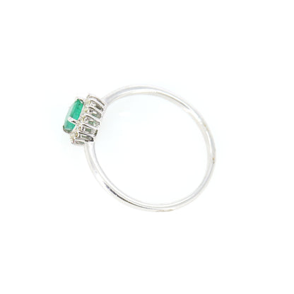 Dainty Emerald Ring 14K Gold