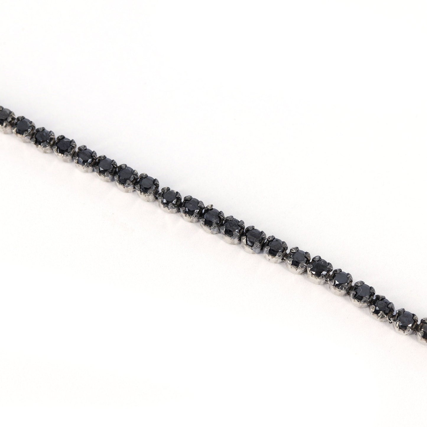 Black Gemstone Bracelet Silver
