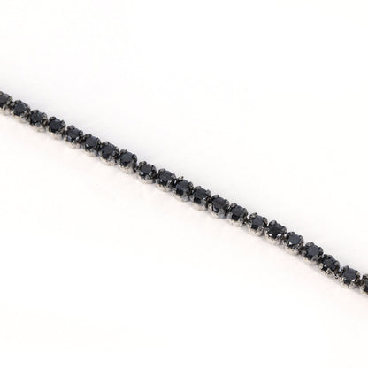 Black Gemstone Bracelet Silver