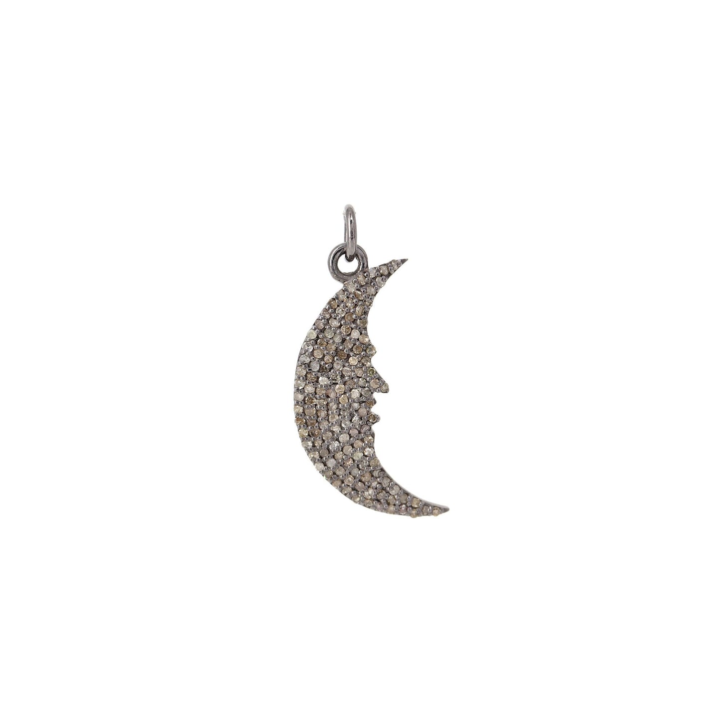 Crescent Moon Pendant Silver
