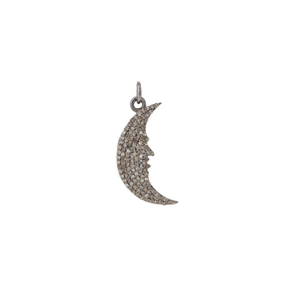 Crescent Moon Pendant Silver