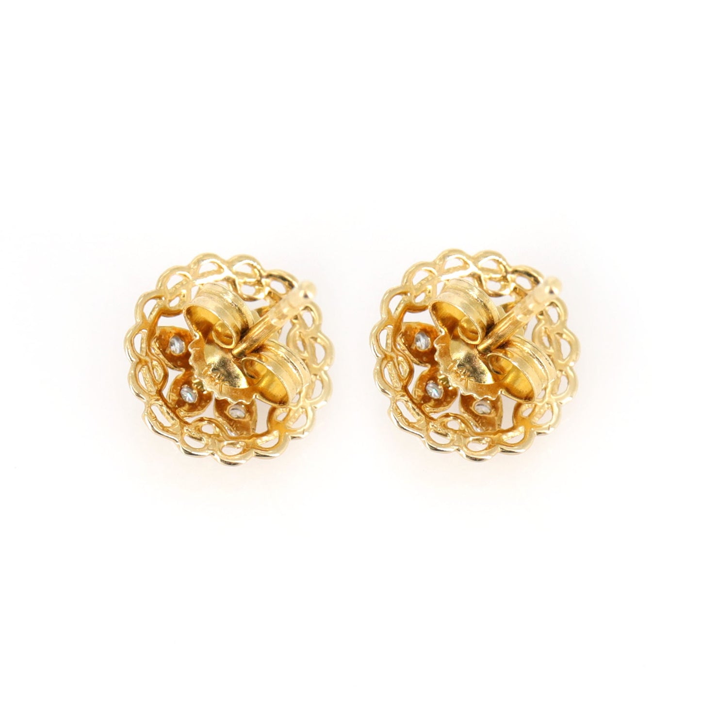 Yellow Disc Earring 14K Gold