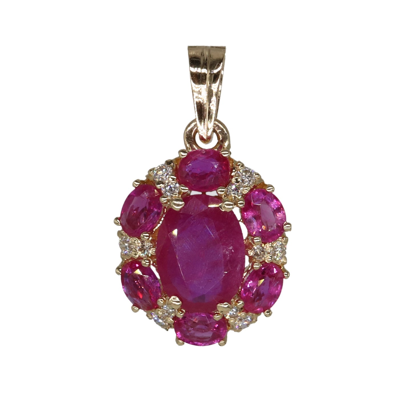 Ruby Jewelry : Pendant 14K Gold