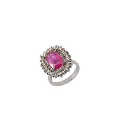 Ruby Ring Silver