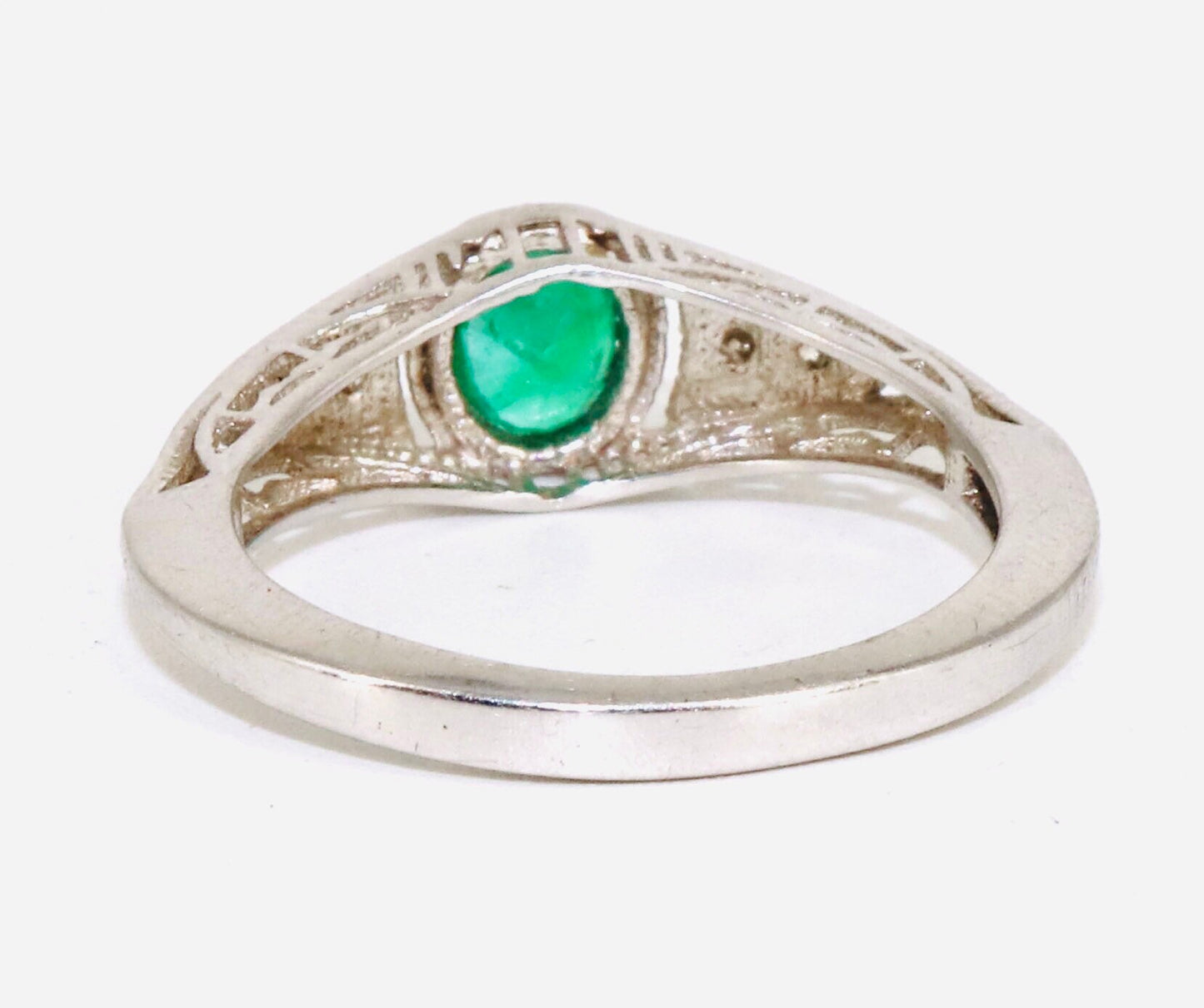 925 Sterling White Rhodium Beautiful Ring Gold