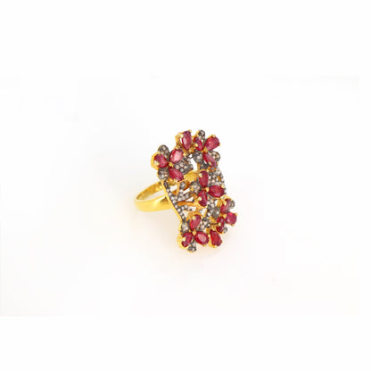 Ruby Ring Silver