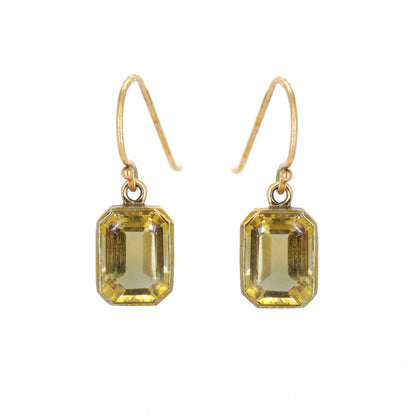 9K Yellow Dangling Earring Gold