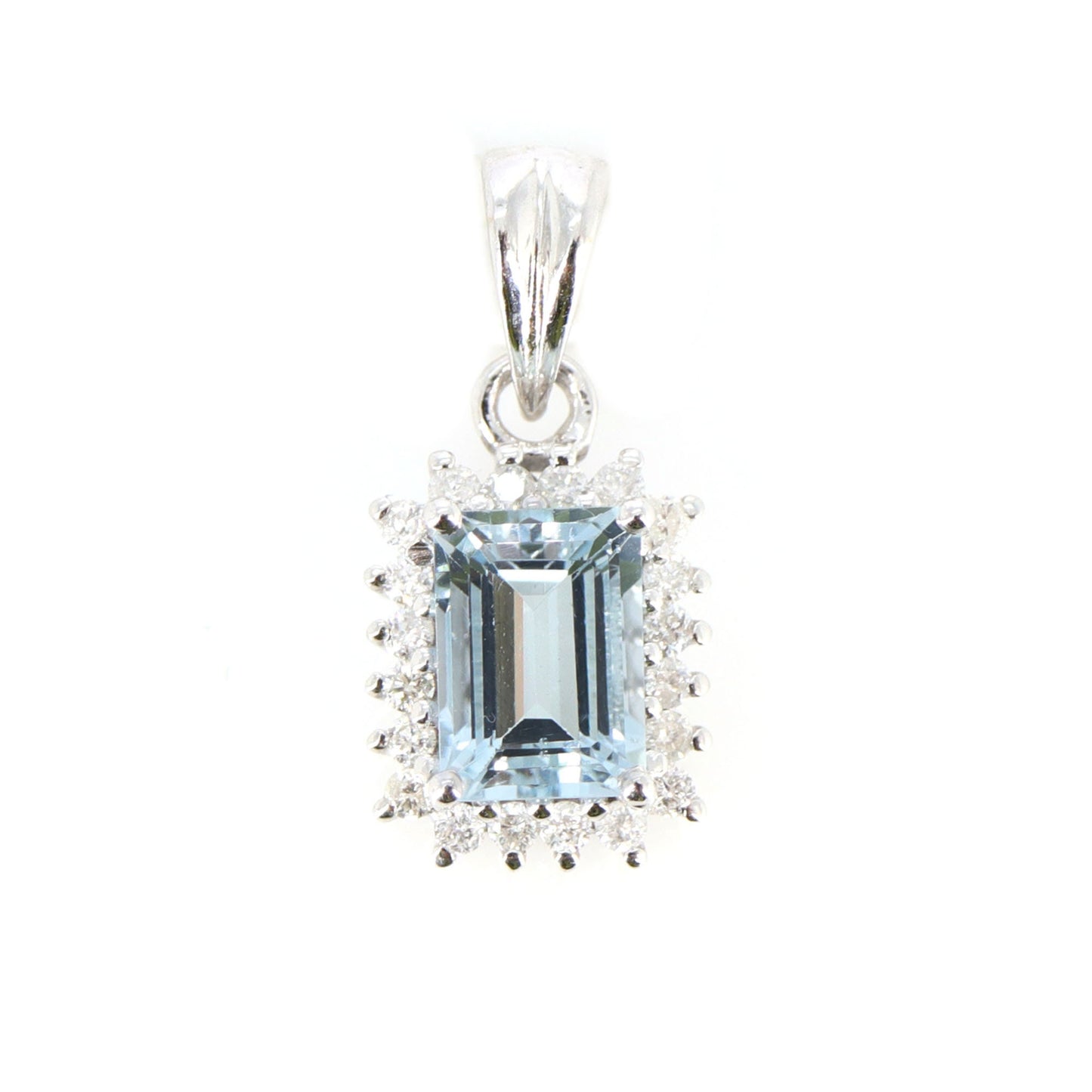 Cluster Aquamarine Jewelry Aquamarine Ring 14K Gold