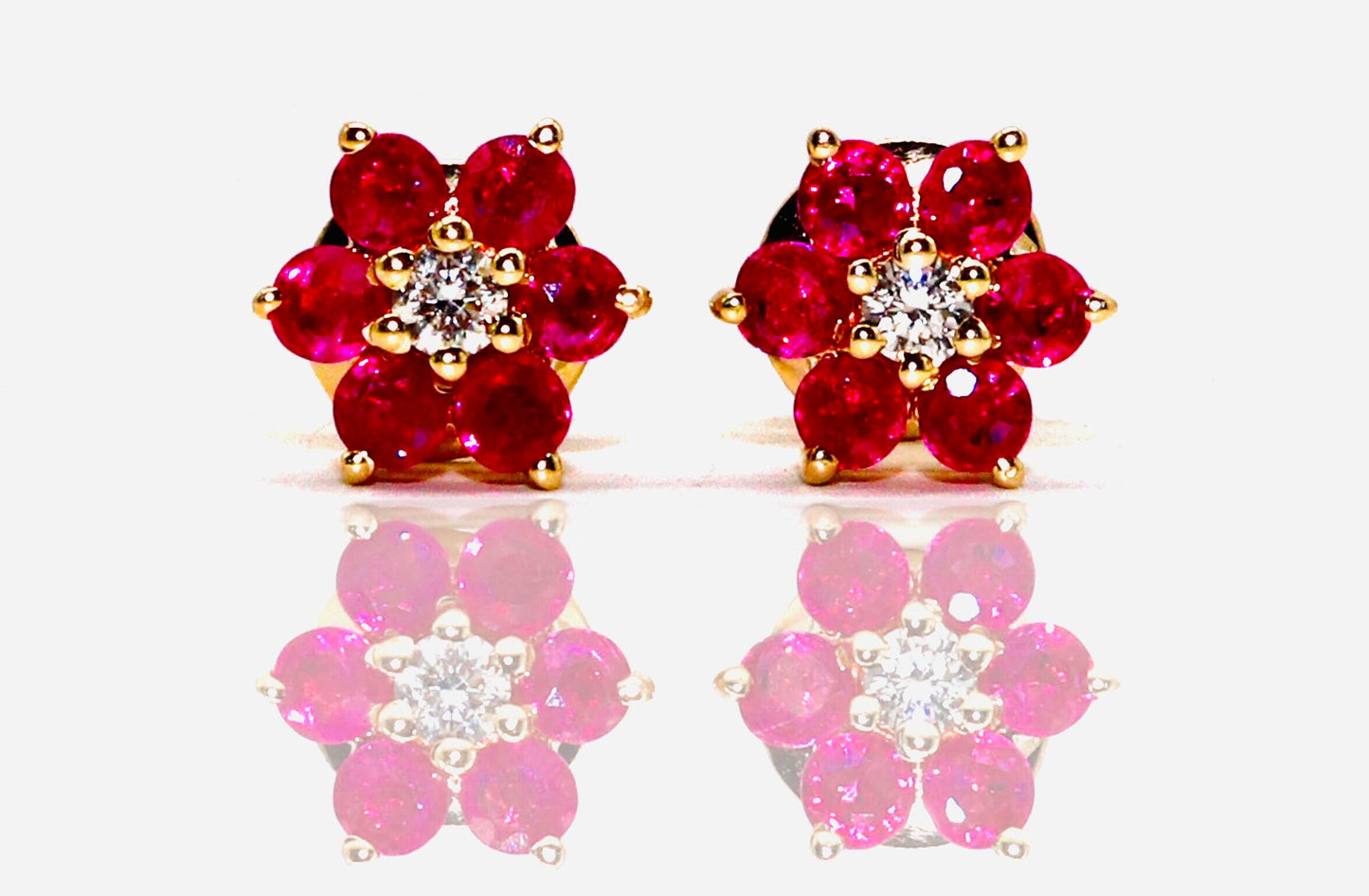 Ruby Earring 14K Gold