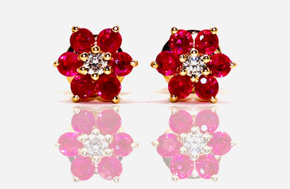 Ruby Earring 14K Gold