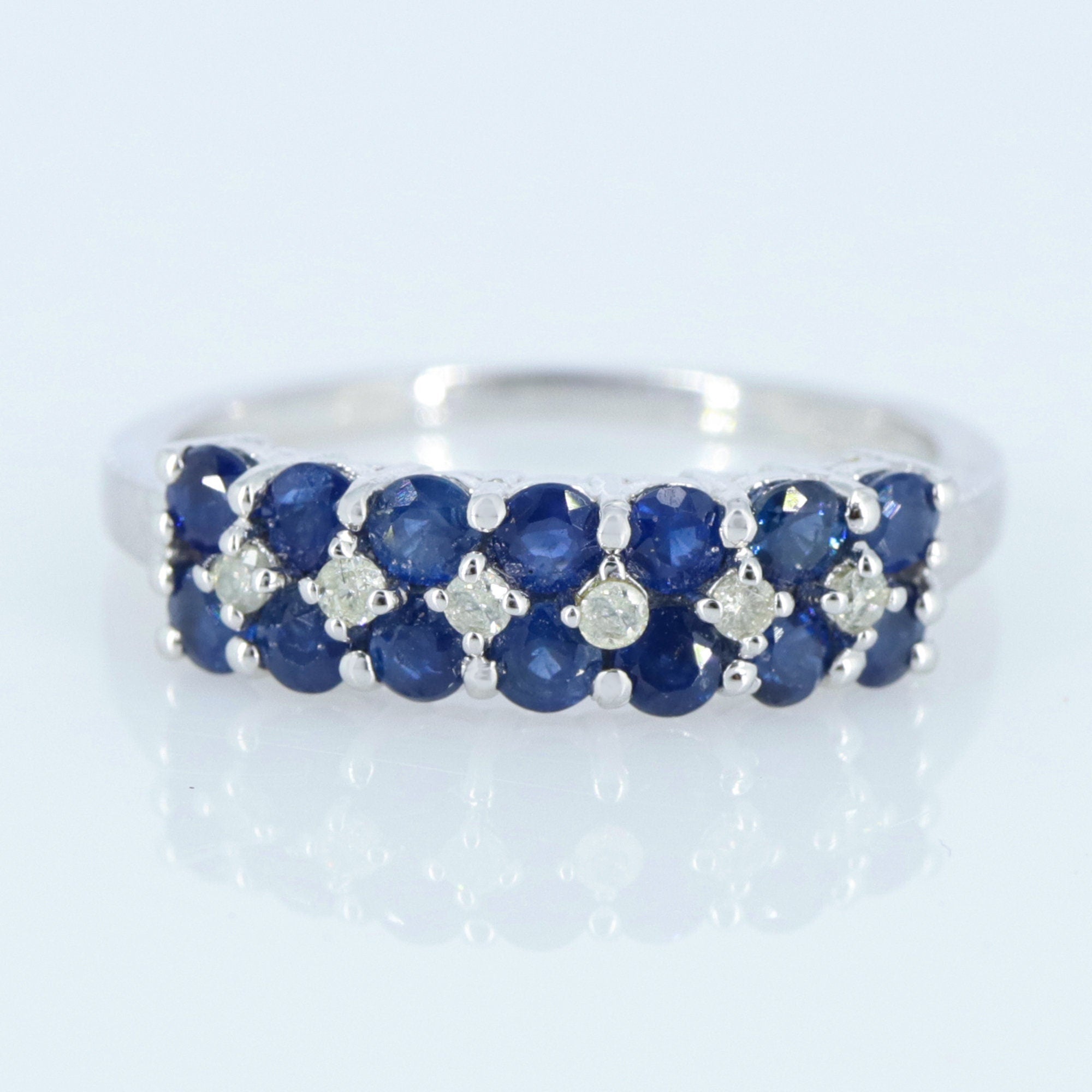 Blue Sapphire Ring Silver