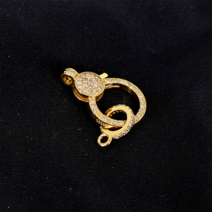 Lobster Lock Enhancer Charm Pendant 14K Gold