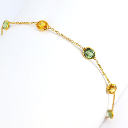 Multi Sapphire Bracelet 18K Gold