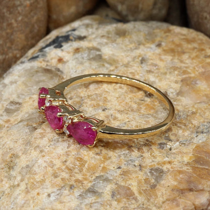 Yellow Beautiful Handcrafted Ring 14K Gold