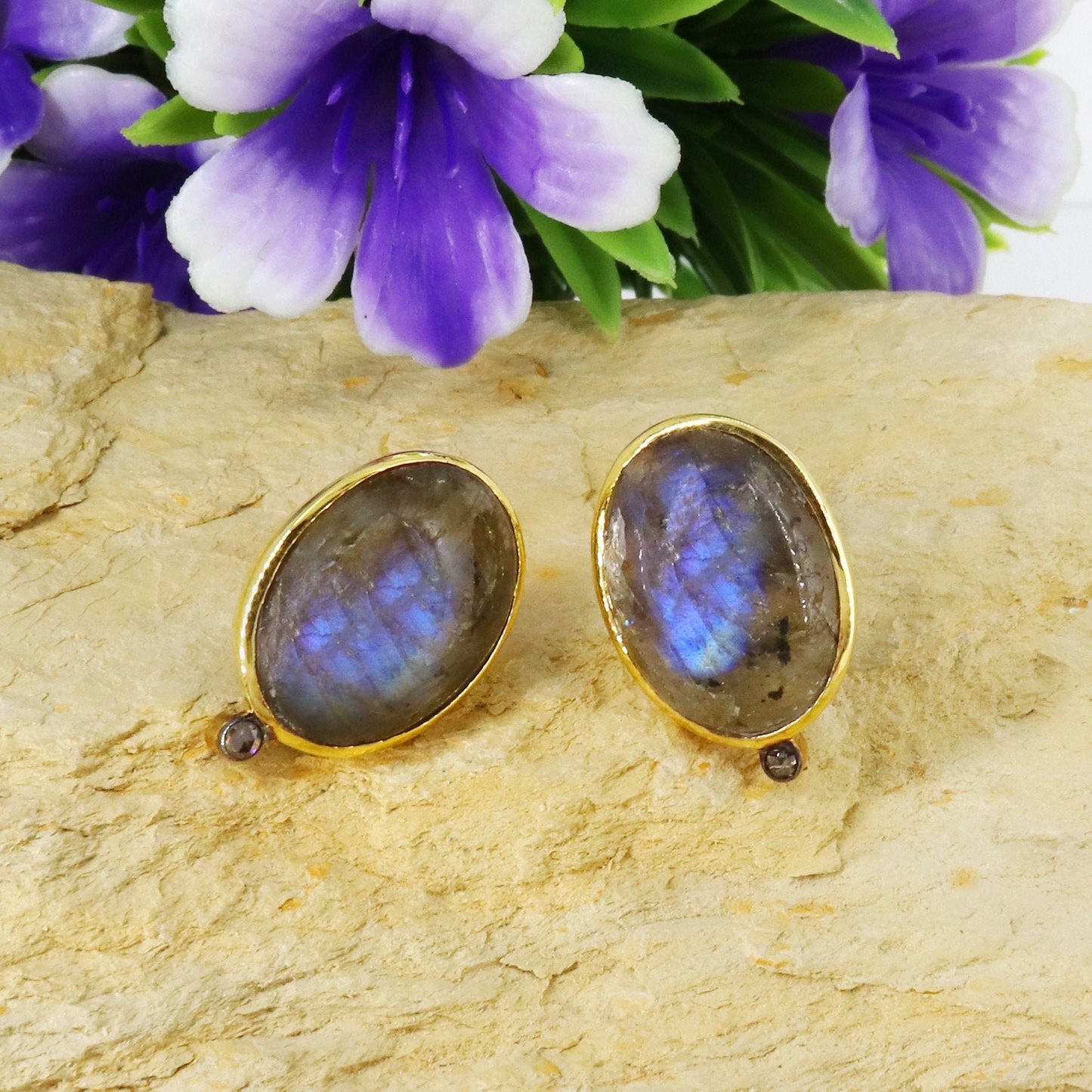 Labradorite Earring