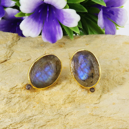 Labradorite Earring