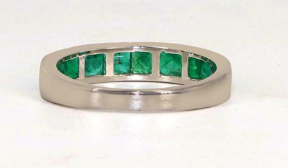 Emerald Ring Silver