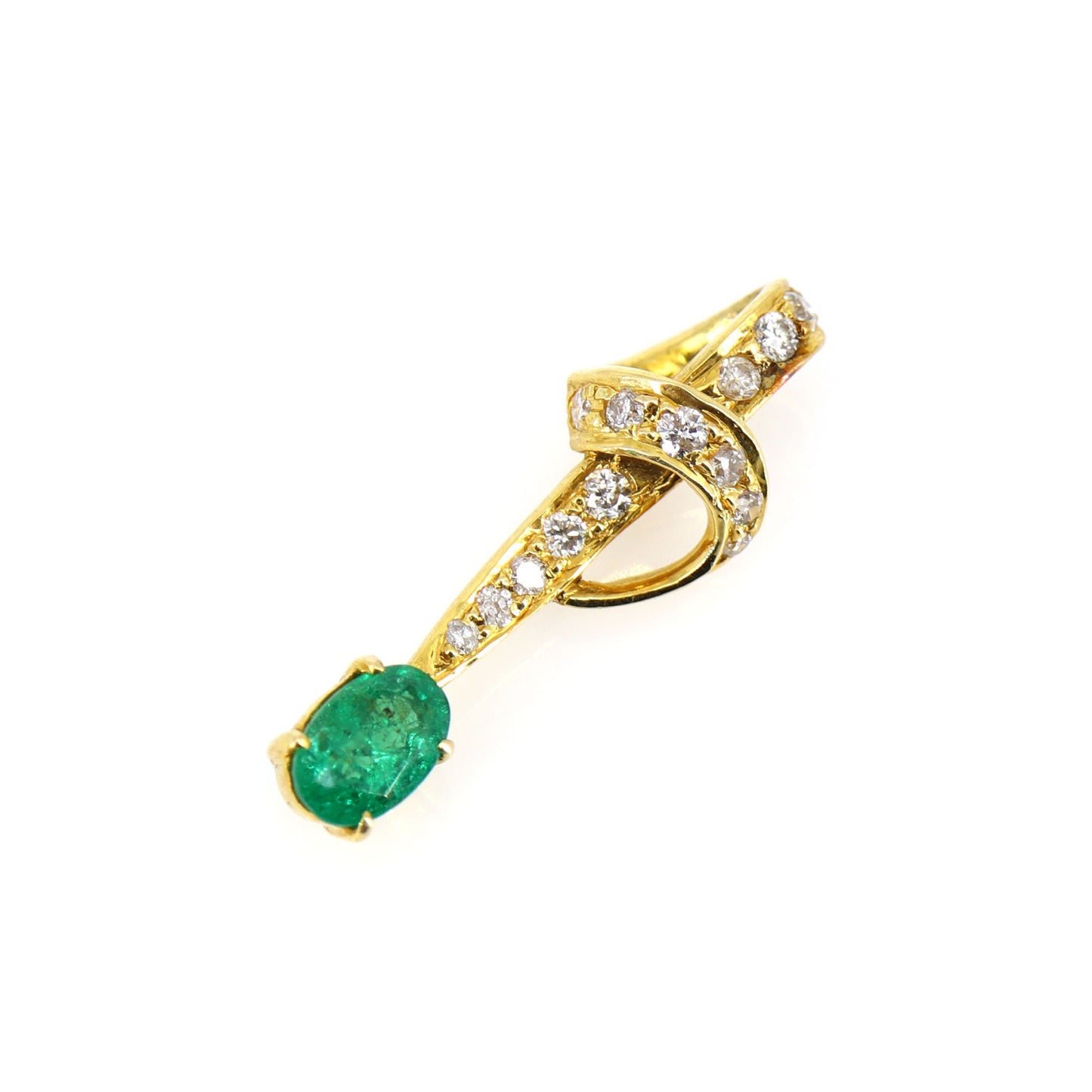 Emerald Pendant 18K Gold