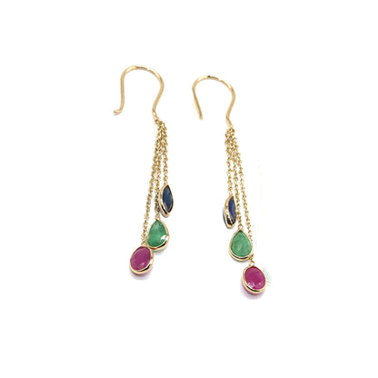 Yellow Handmade Earring 18K Gold