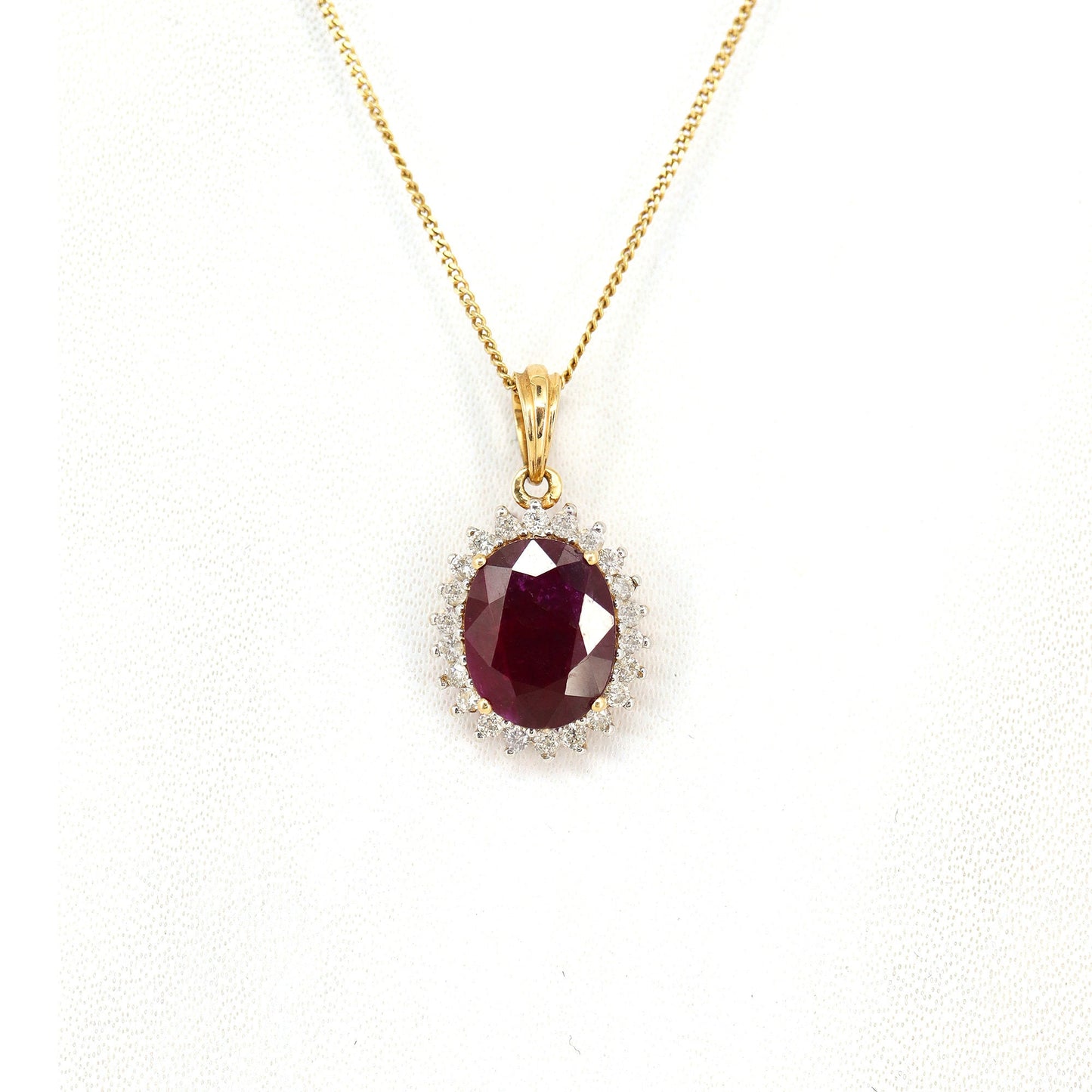 Ruby Pendant 14K Gold