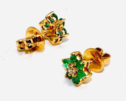 Yellow Emerald Studs Cute Studs Emerald Studs Studs As Gifts Gifts Dainty Studs 14K Gold