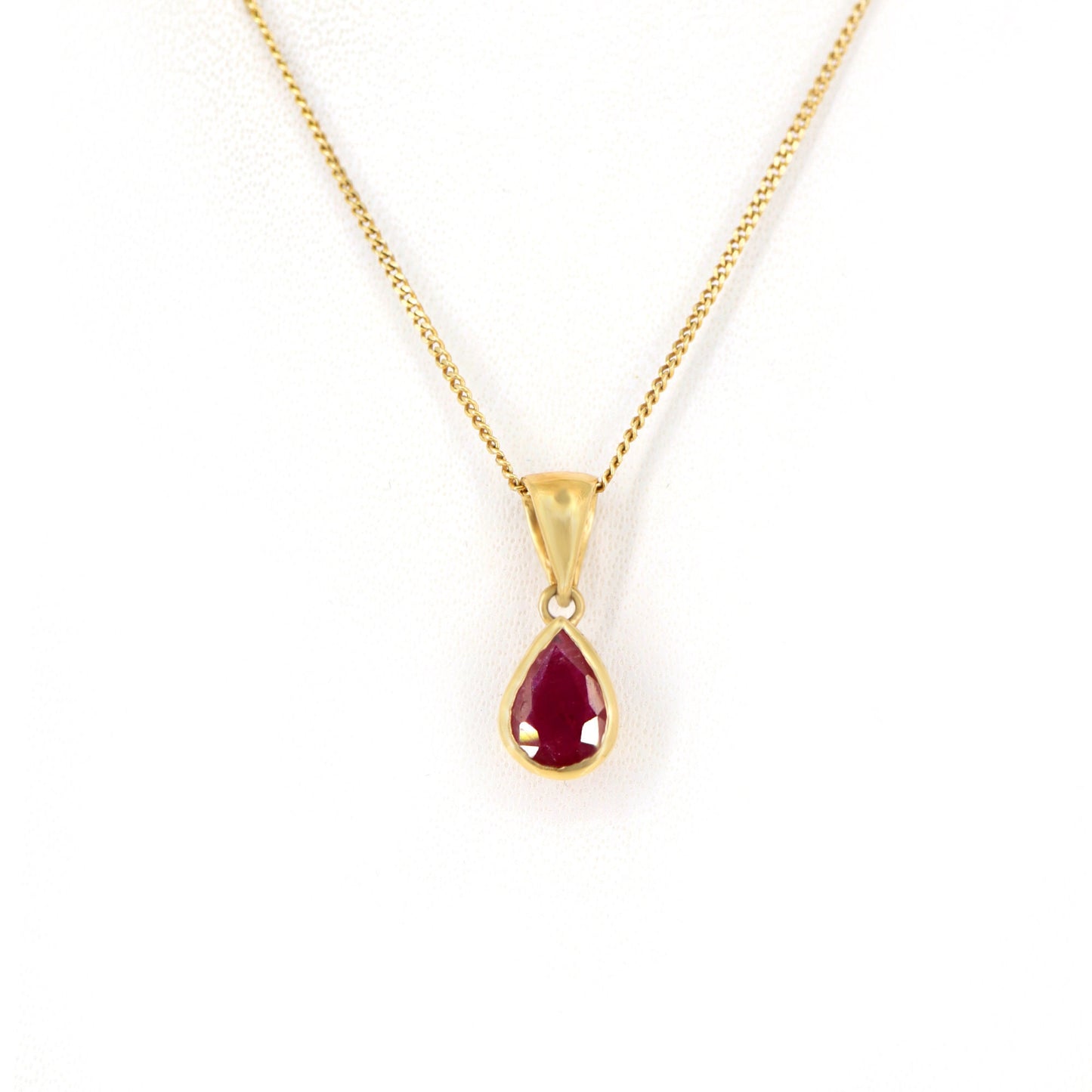 Ruby Pendant 14K Gold