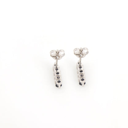 Blue Sapphire Stud Earring 14K Gold