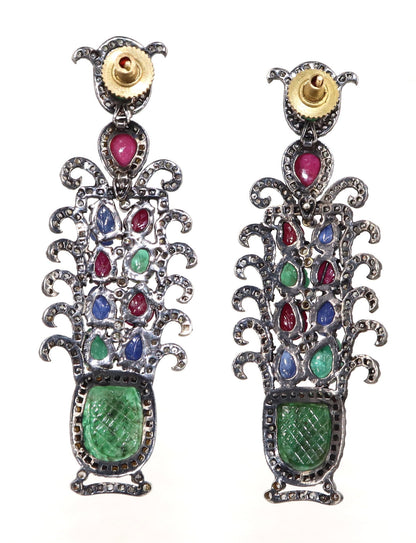 Exclusively Designed Vintage Replica Victorian Earring Gold
