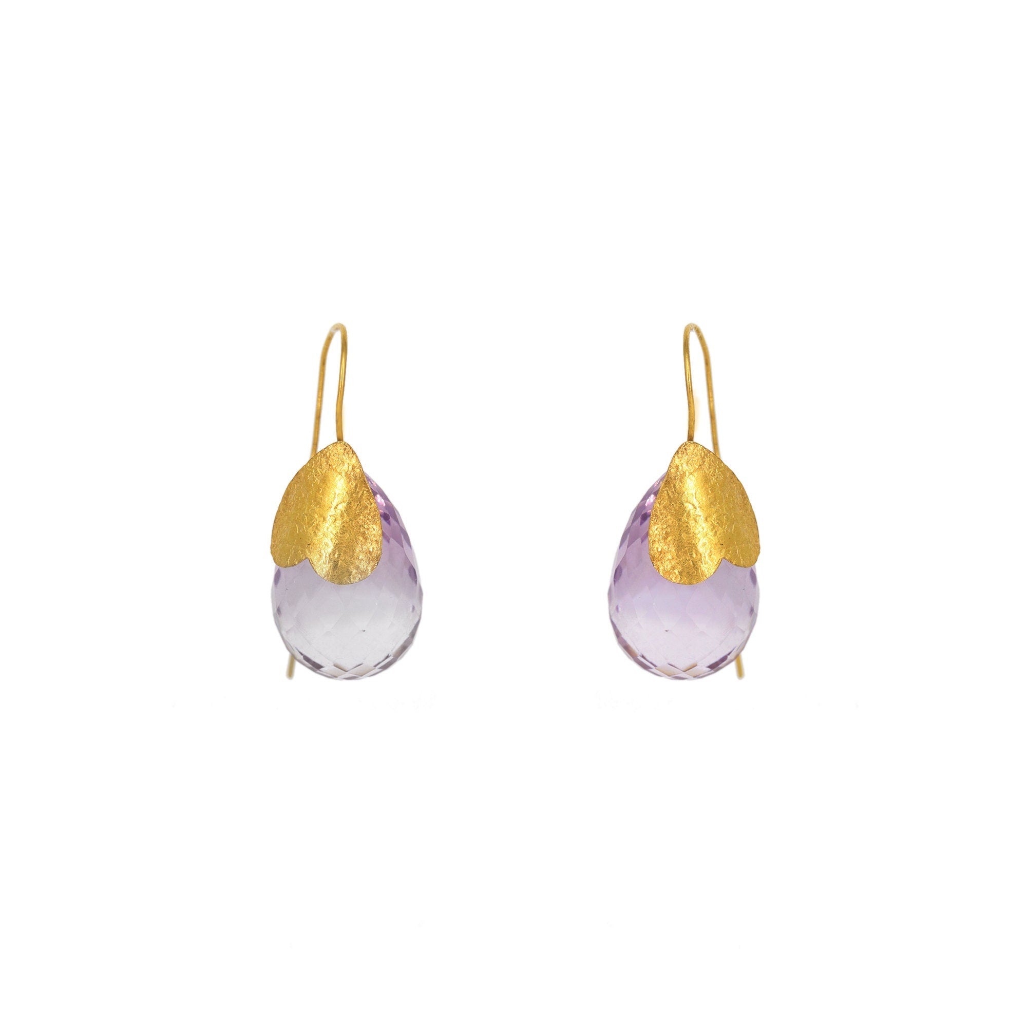 Amethyst Earring 18K Gold