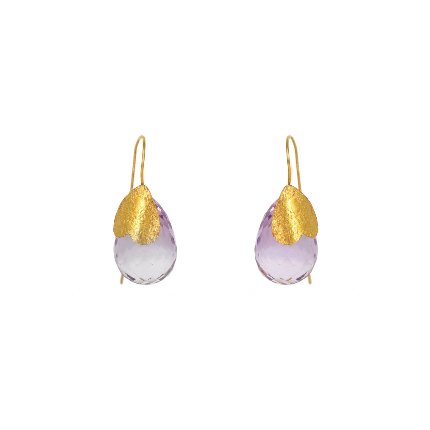 Amethyst Earring 18K Gold