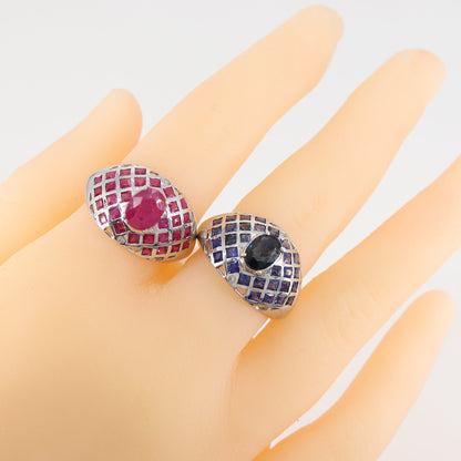 Ruby Ring Silver