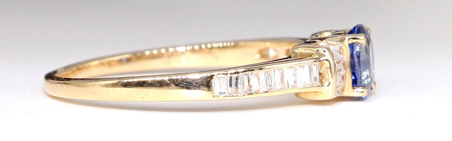 Beautiful Blue Sapphire Ring 14K Gold