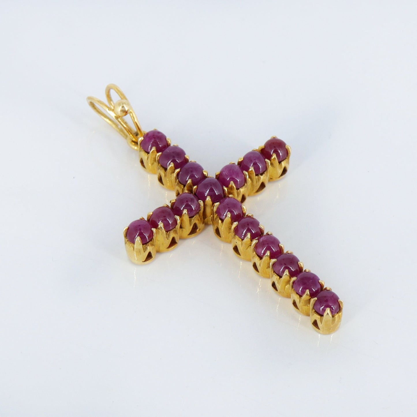 Handmade Cross Pendant 18K Gold