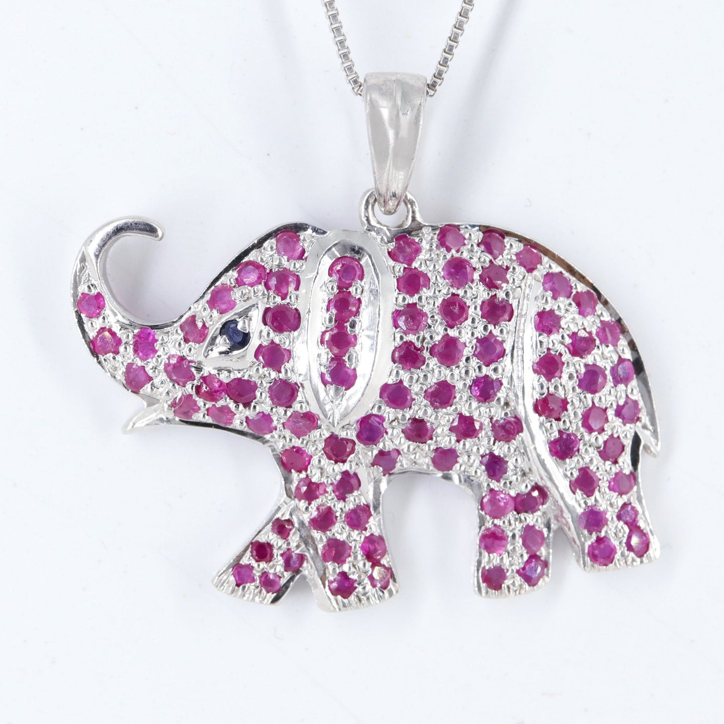 925 Sterling Elephant Pendant Gold