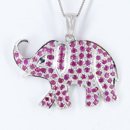 925 Sterling Elephant Pendant Gold