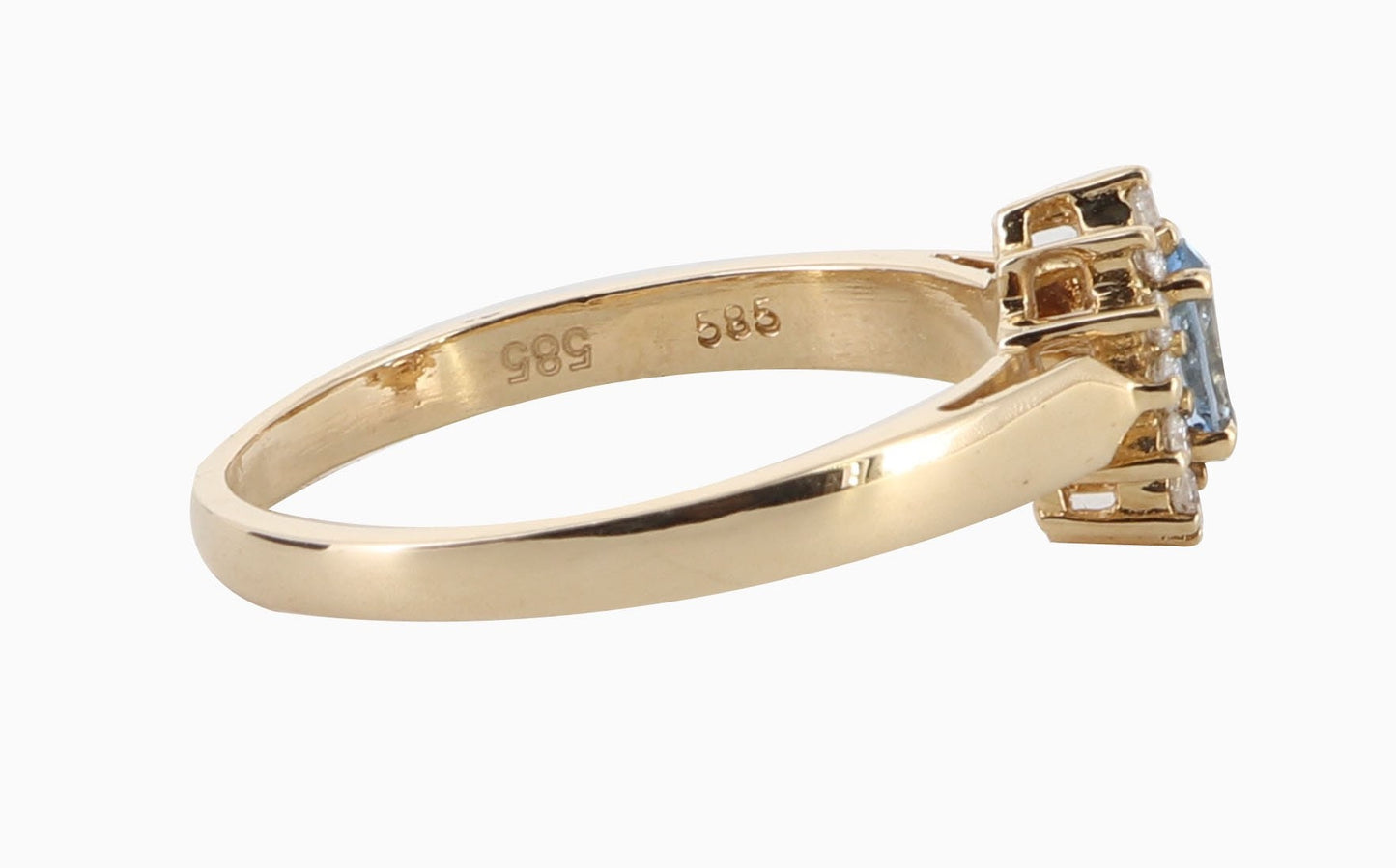 Yellow Aquamarine & Ring 14K Gold