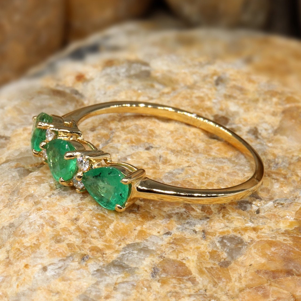 Emerald Ring 14K Gold