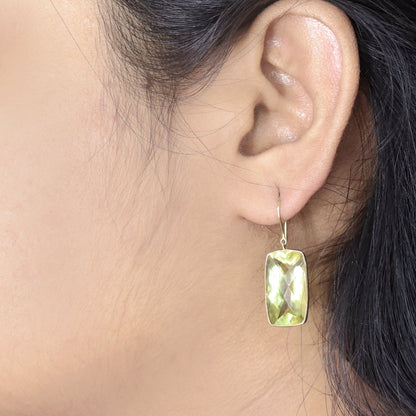 Lemon Topaz Statement Earring 18K Gold