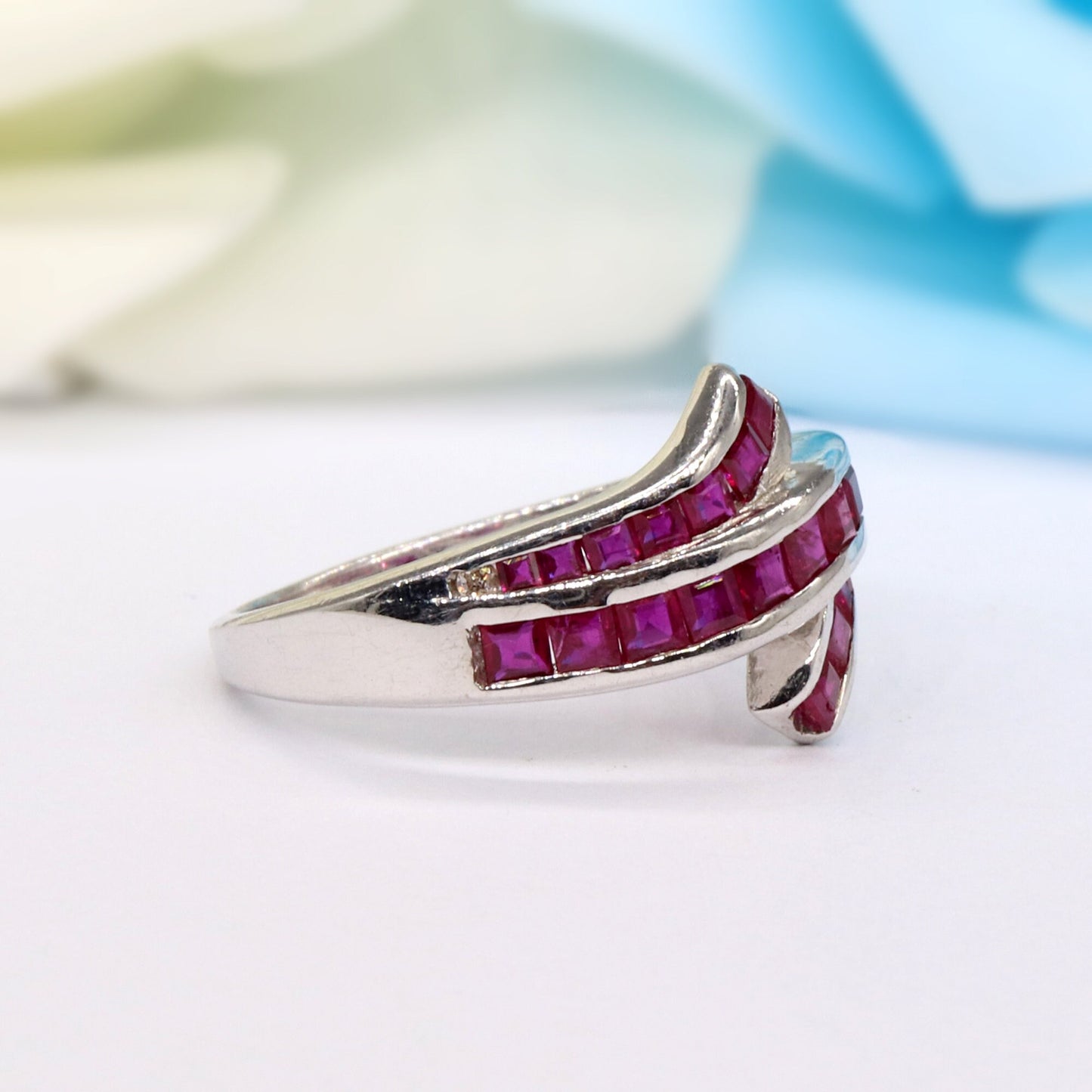 Ruby Ring Silver