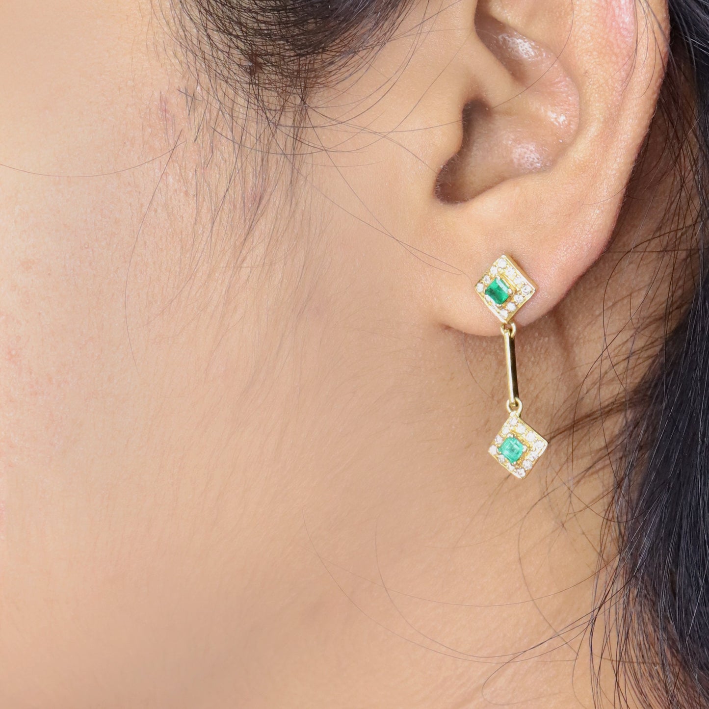 Emerald & Earring 18K Gold
