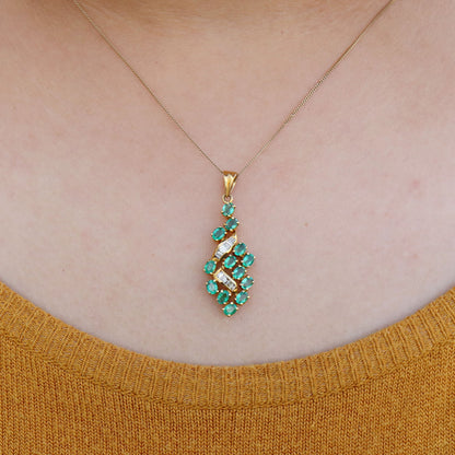 Yellow Emerald Pendant 18K Gold