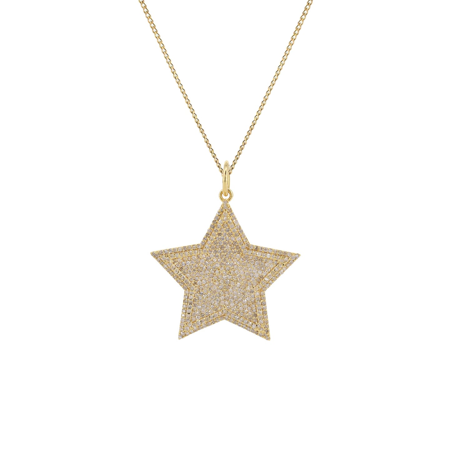 Star Shape Charm Pendant 14K Gold