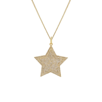 Star Shape Charm Pendant 14K Gold