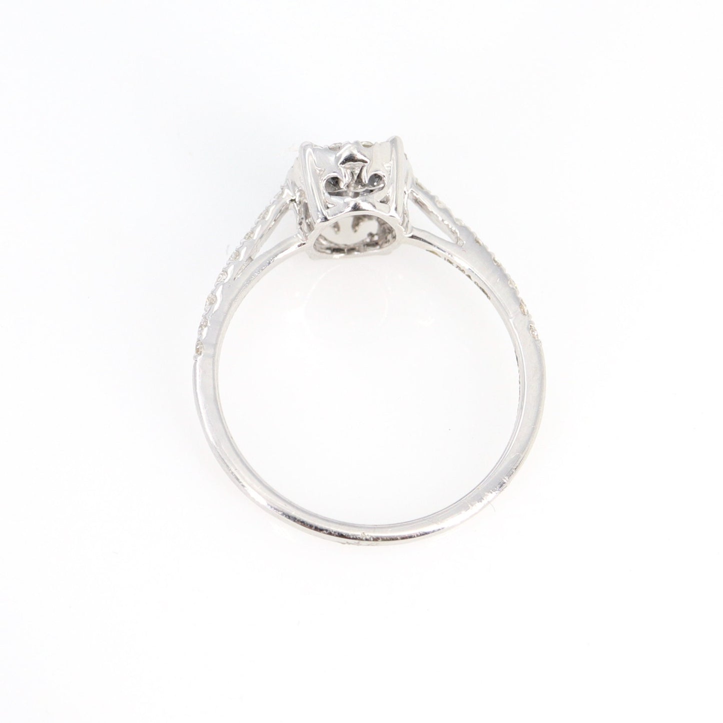 Black Engagement Ring 18K Gold