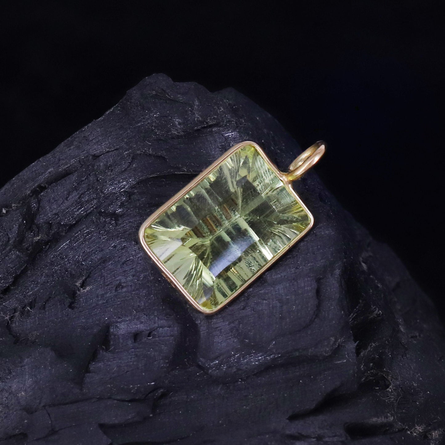 Lemon Topaz Necklace 14K Gold