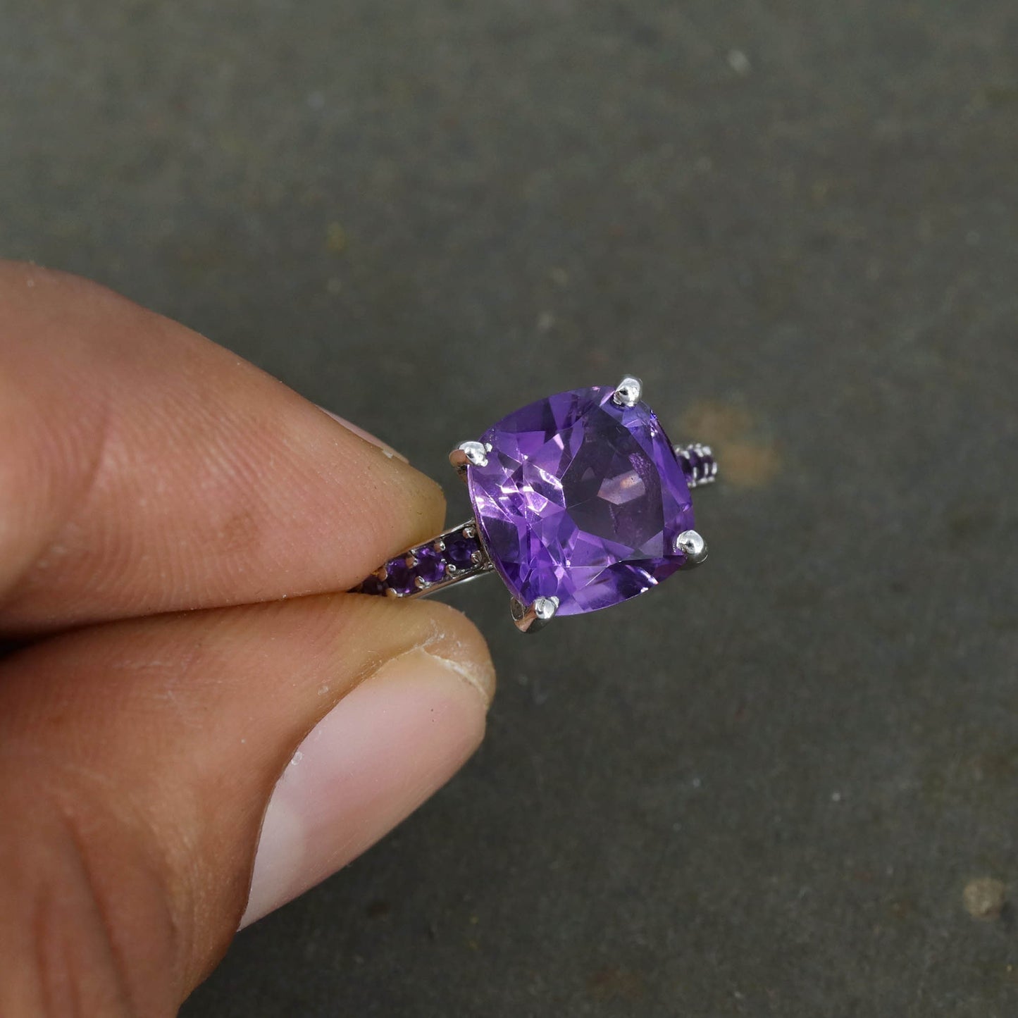 Amethyst Ring Silver